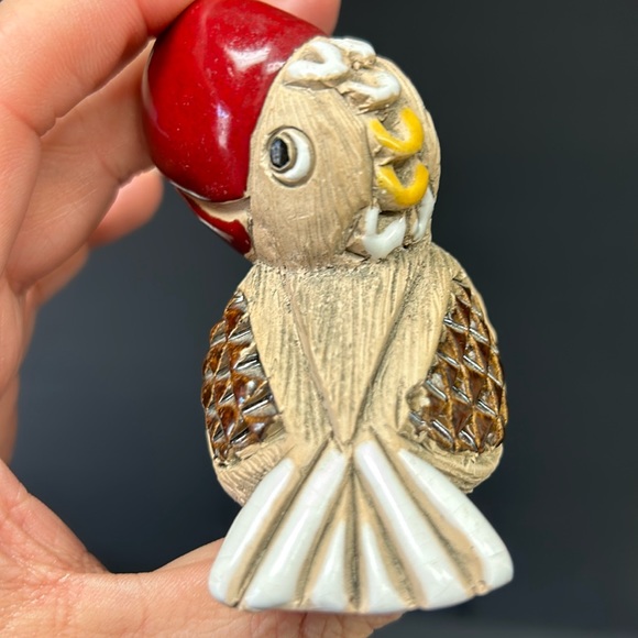 Vintage retired ARTESANIA RINCONADA hand made Parrot figure Made in Uru… - Picture 7 of 7